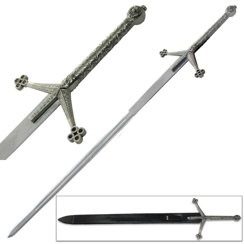 Basket Hilted Two-Handed Highland Claymore Sword - Tophatter's Army Products & Self Defense Collectible Weapons - Tophatter Daily Deals